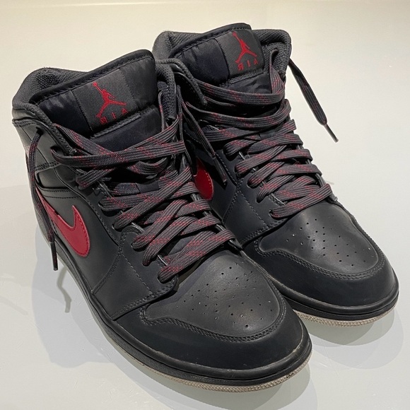 Nike 2017 AIR JORDAN 1 Retro Mid Anthracite - Picture 7 of 16